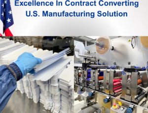 What is Contract Converting, US Manufacturing, Die cutting, die cut components, Made in the USA, rotary die cutting, precision converting, clean room die cutting, adhesive lamination, release liners, medical tape, adhesive die cutting, adhesive tape, double sided tape, medical film, thermal tape, film extrusion, plastic film extrusion, extrusion of film, cast film extrusion, clean room film extrusion , contract converting, PLI-VALV® One-Way Degassing Valve Manufacturing coffee packaging valves, coffee valves, degassing valves