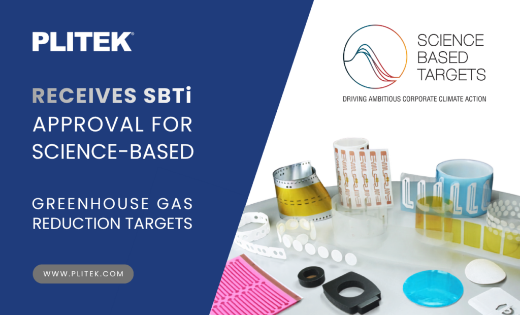 PLITEK Science Based Targets initiative (SBTi) approved target banner.