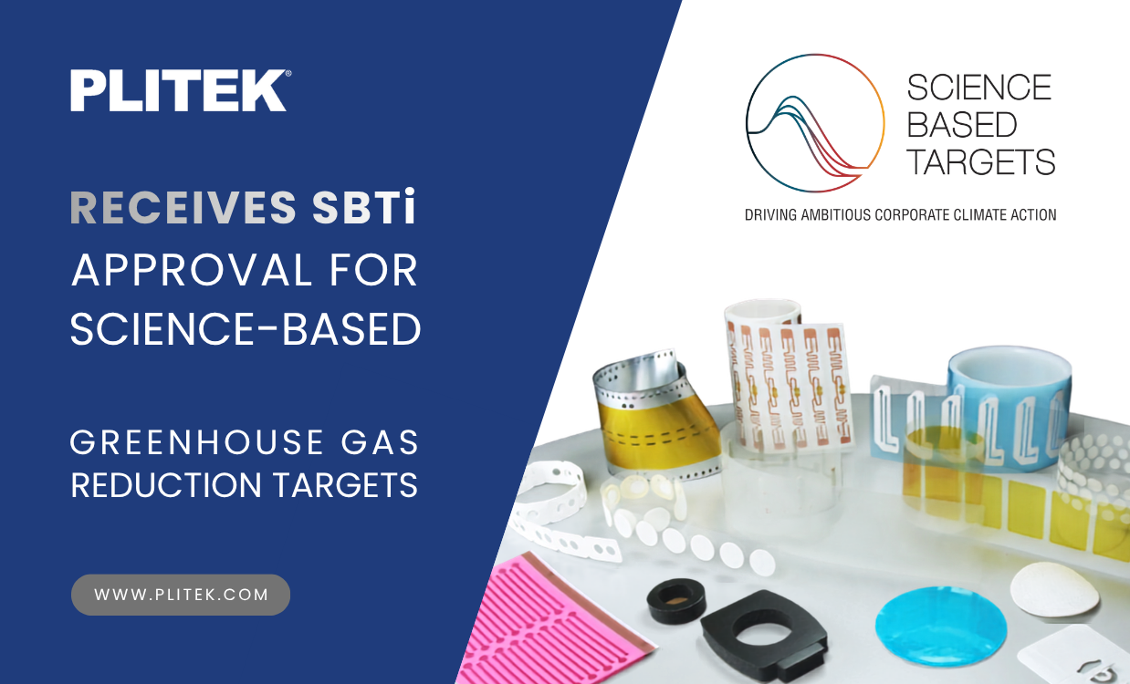 PLITEK Science Based Targets initiative (SBTi) approved target banner.