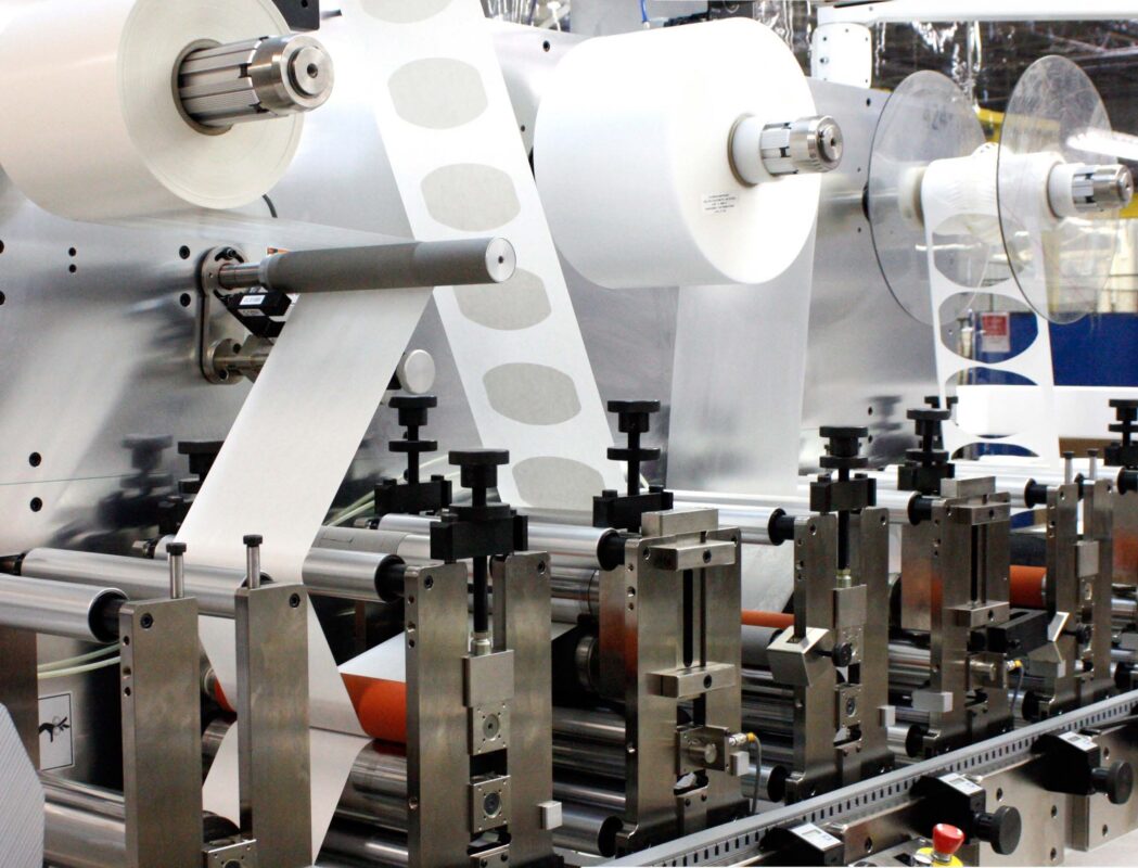 High speed rotary die cutting and converting