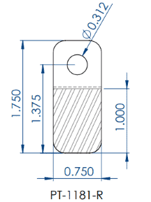 Round Hang Tab for Hanging Merchandise